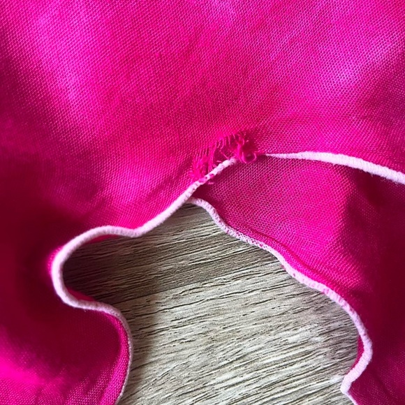 Peaceful People pink, white, & purple tie-dye flowy handkerchief hem boho dress - Picture 7 of 8